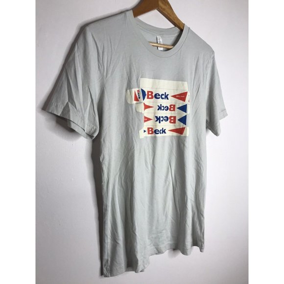 Beck Berkeley Oakland 2017 Kii Arens Graphic Gray Men's Large Tour T-Shirt - Picture 2 of 8